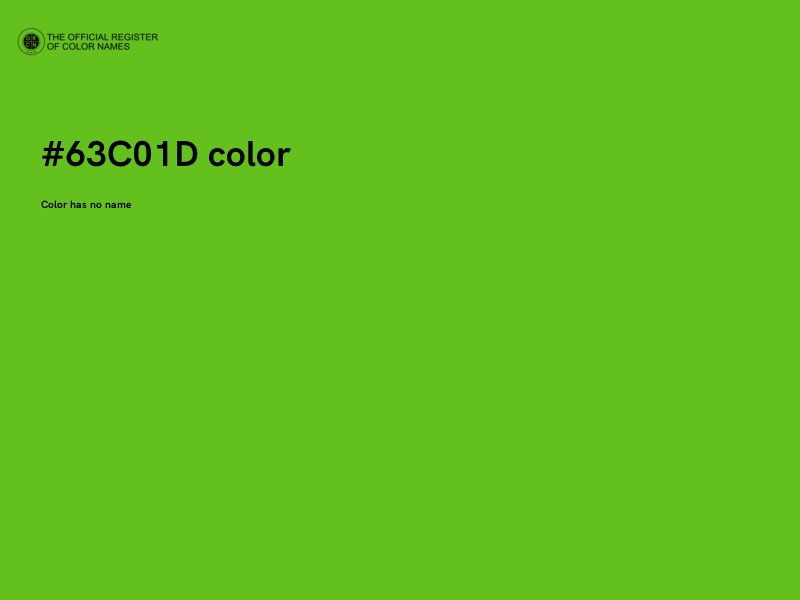 #63C01D color image