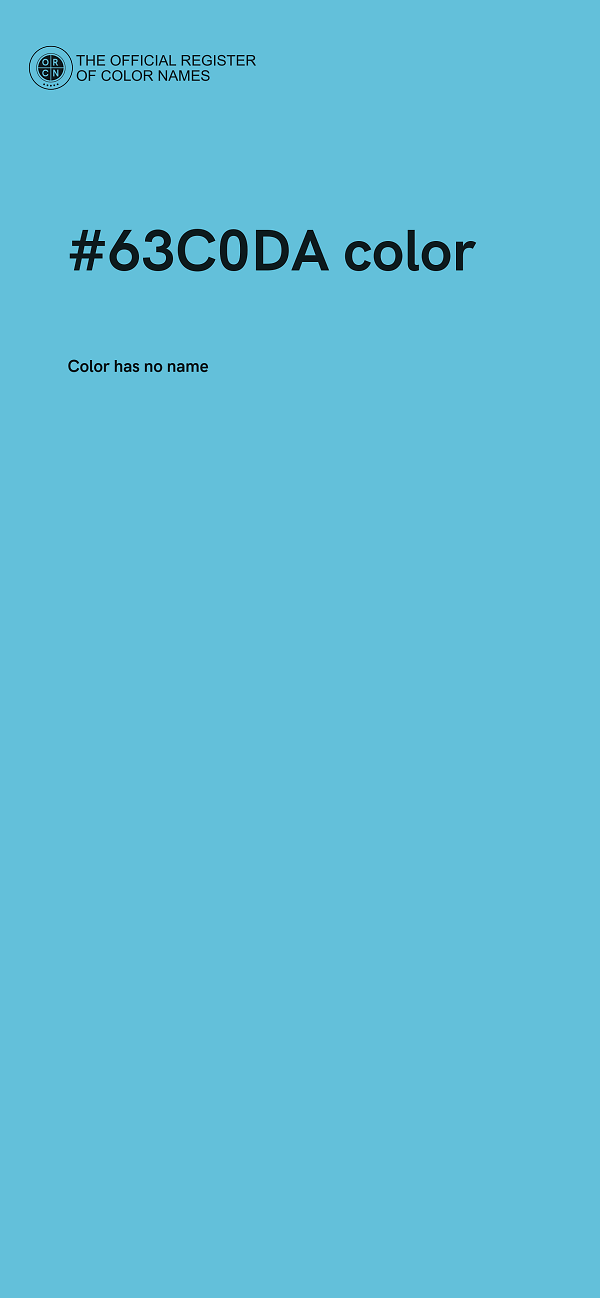 #63C0DA color image