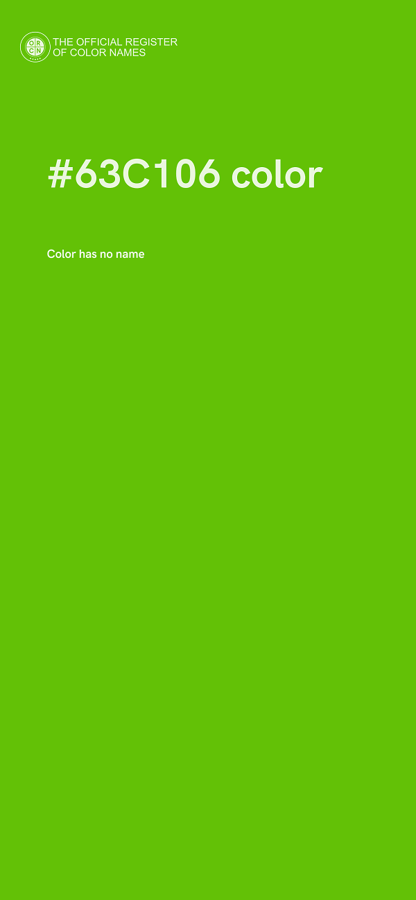 #63C106 color image