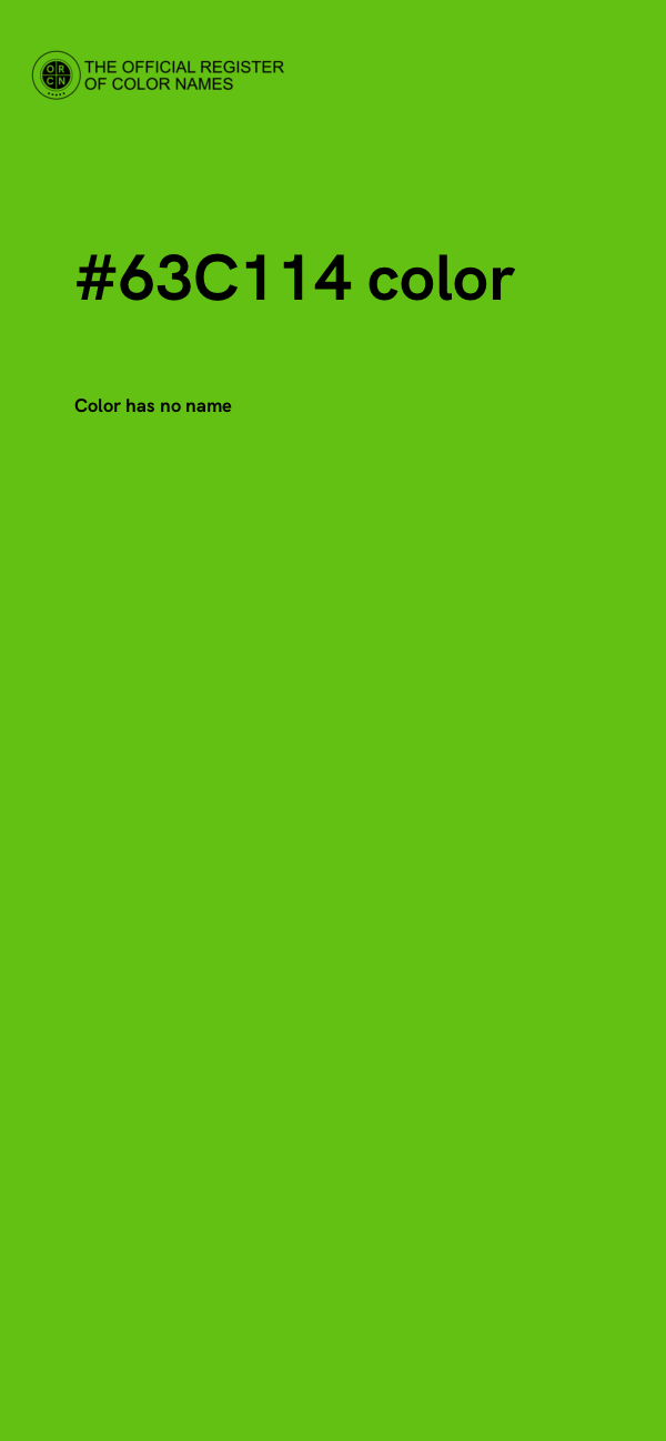 #63C114 color image