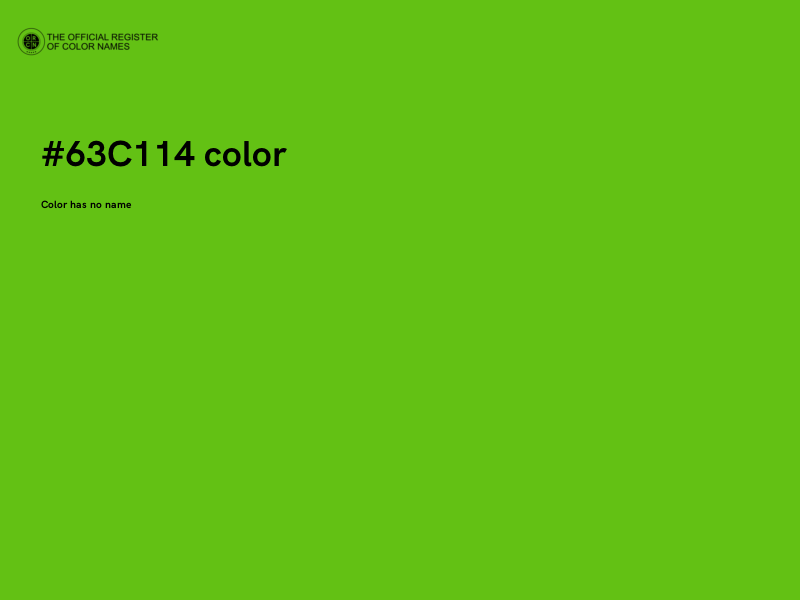 #63C114 color image