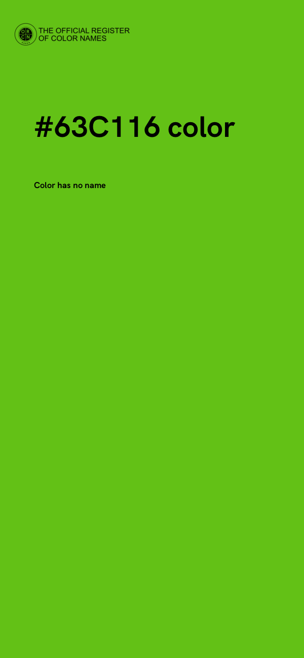 #63C116 color image