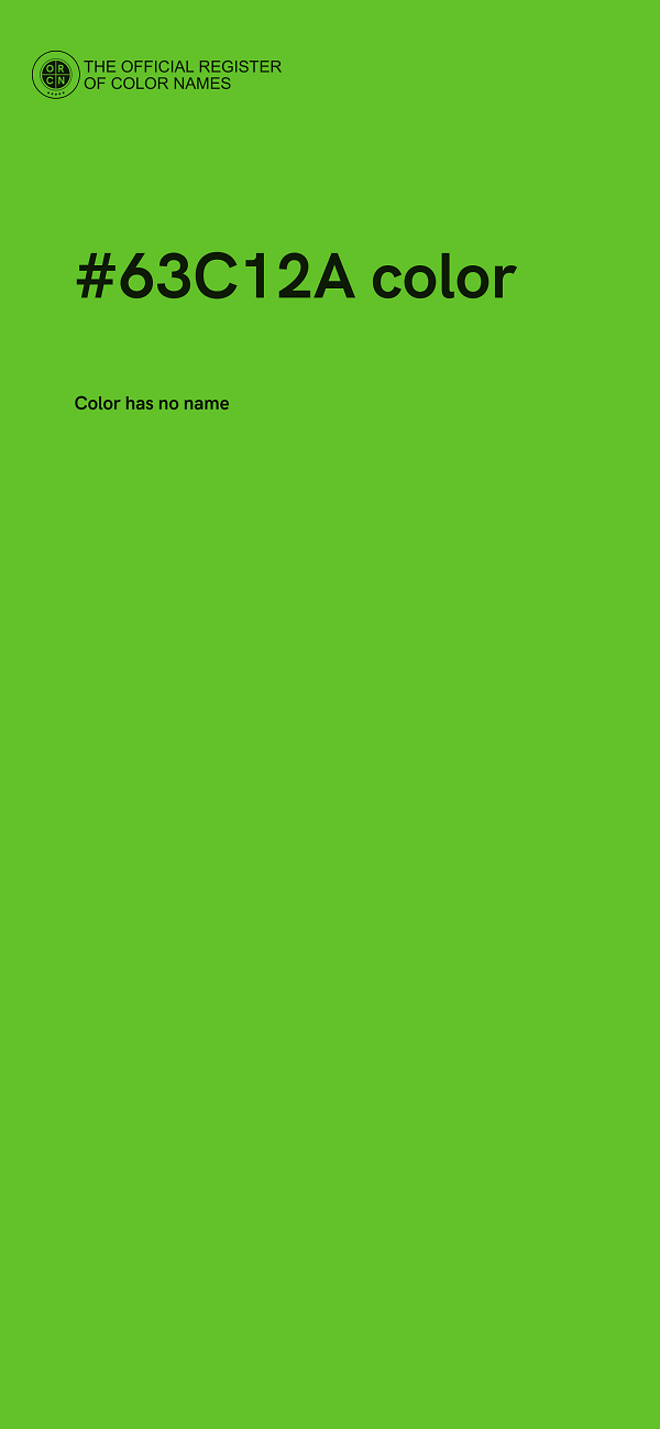 #63C12A color image
