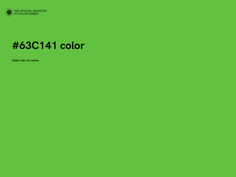 #63C141 color image