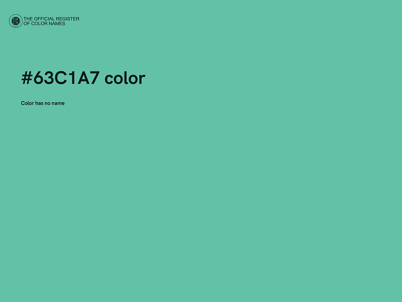 #63C1A7 color image