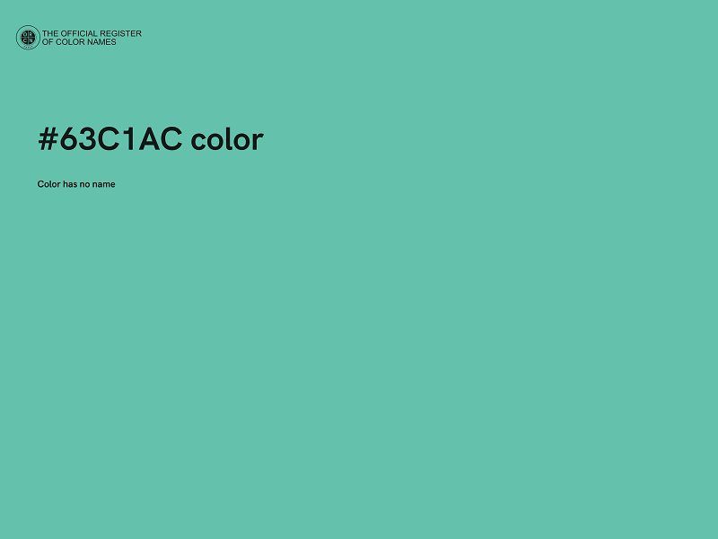 #63C1AC color image