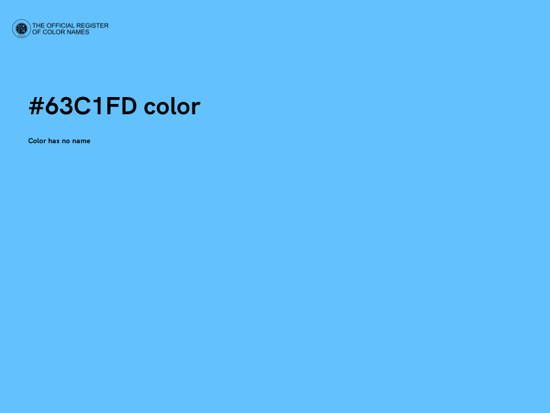 #63C1FD color image