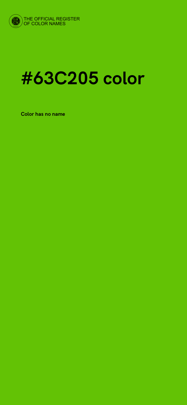 #63C205 color image