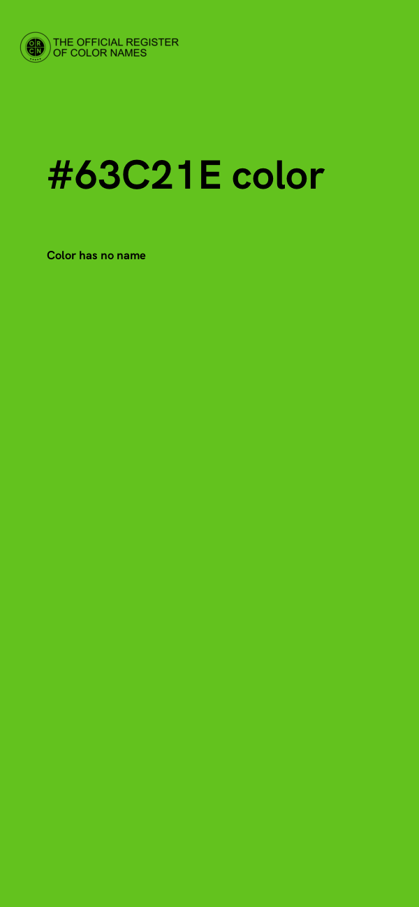 #63C21E color image