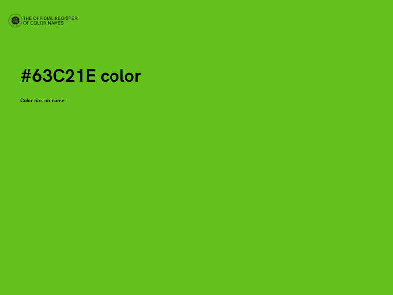 #63C21E color image