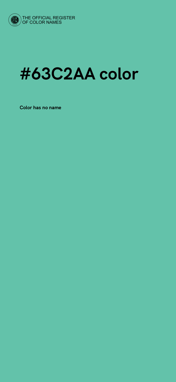#63C2AA color image