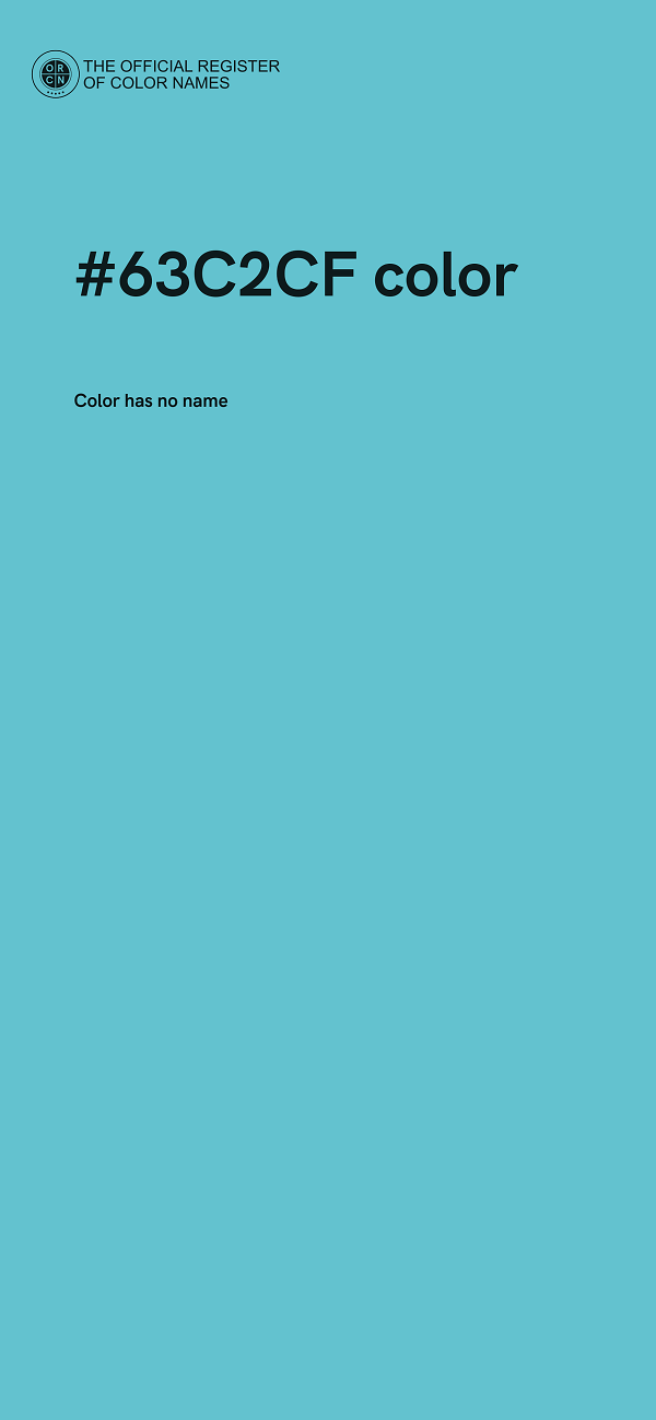 #63C2CF color image