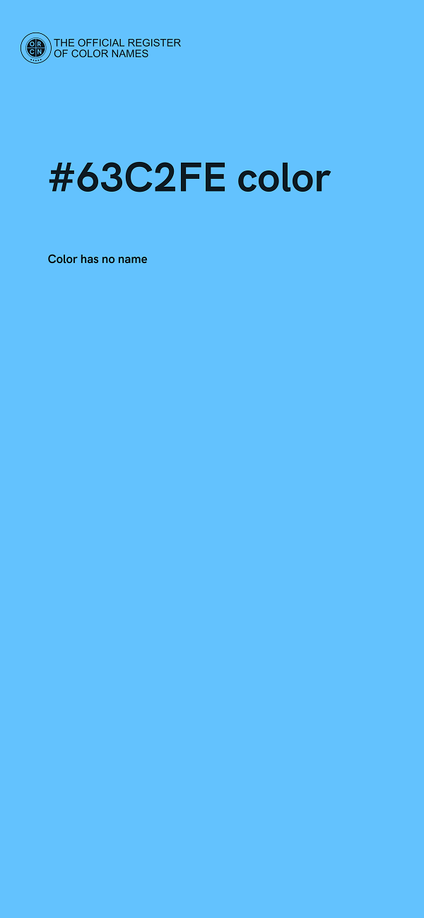 #63C2FE color image