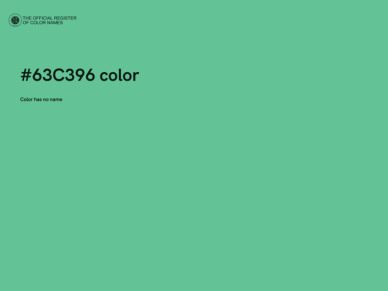 #63C396 color image