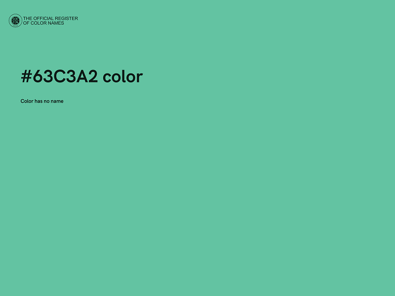 #63C3A2 color image