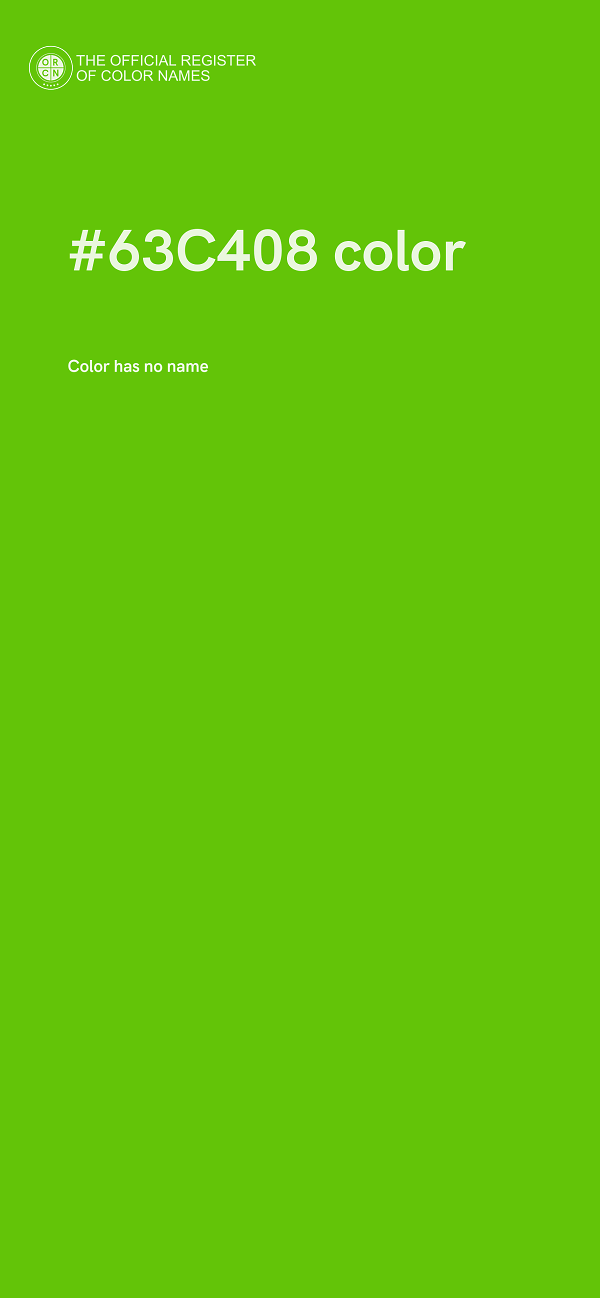 #63C408 color image