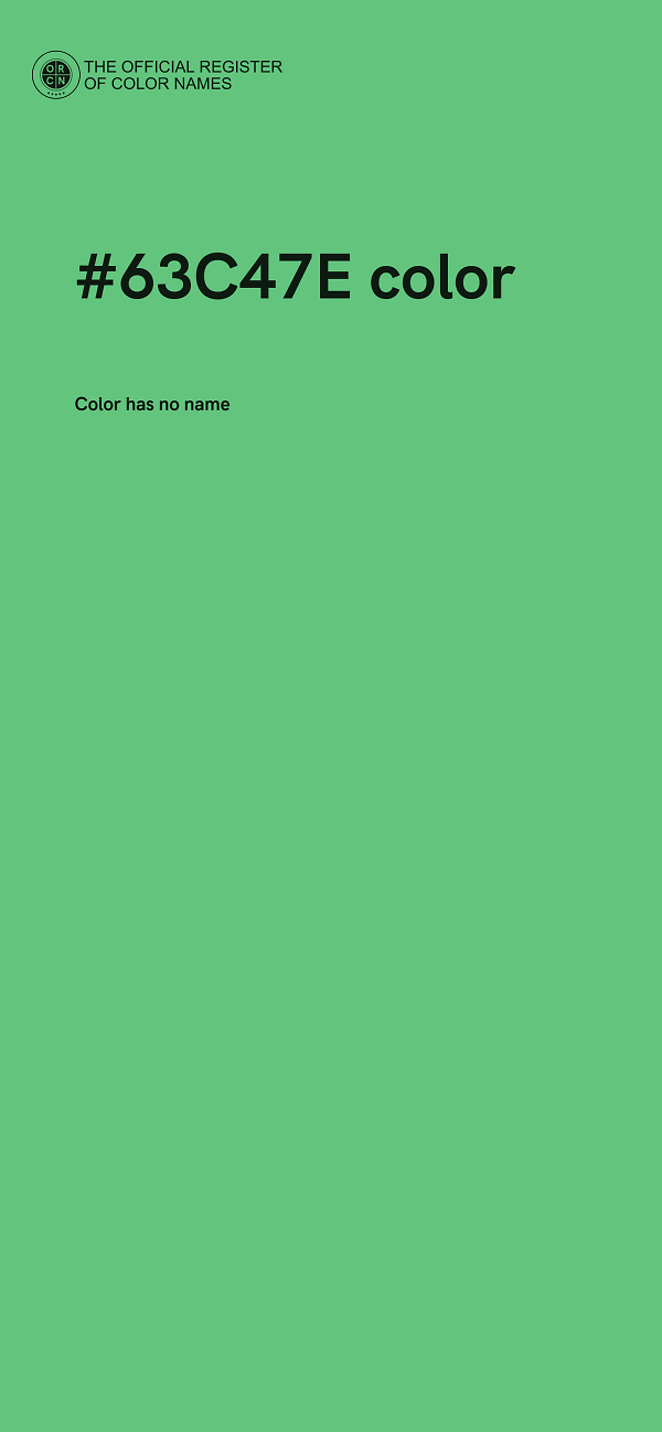 #63C47E color image