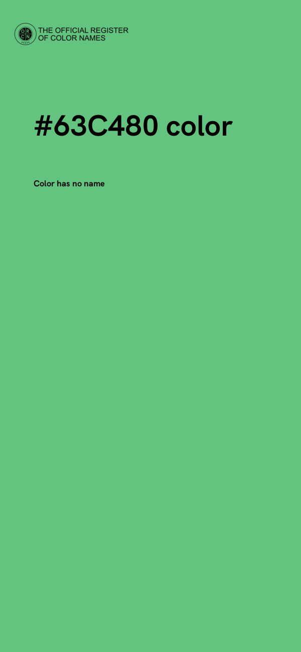 #63C480 color image