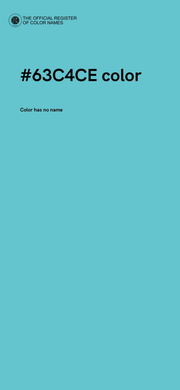 #63C4CE color image