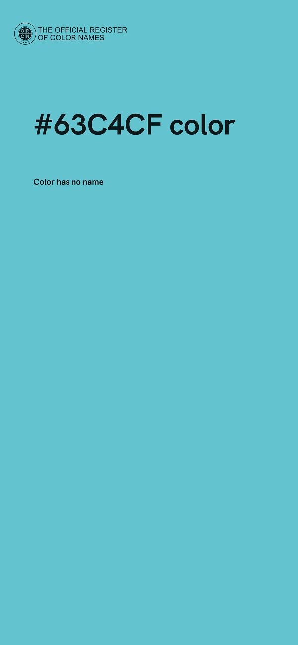 #63C4CF color image