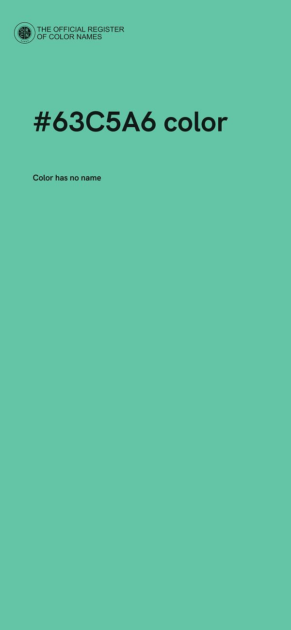 #63C5A6 color image