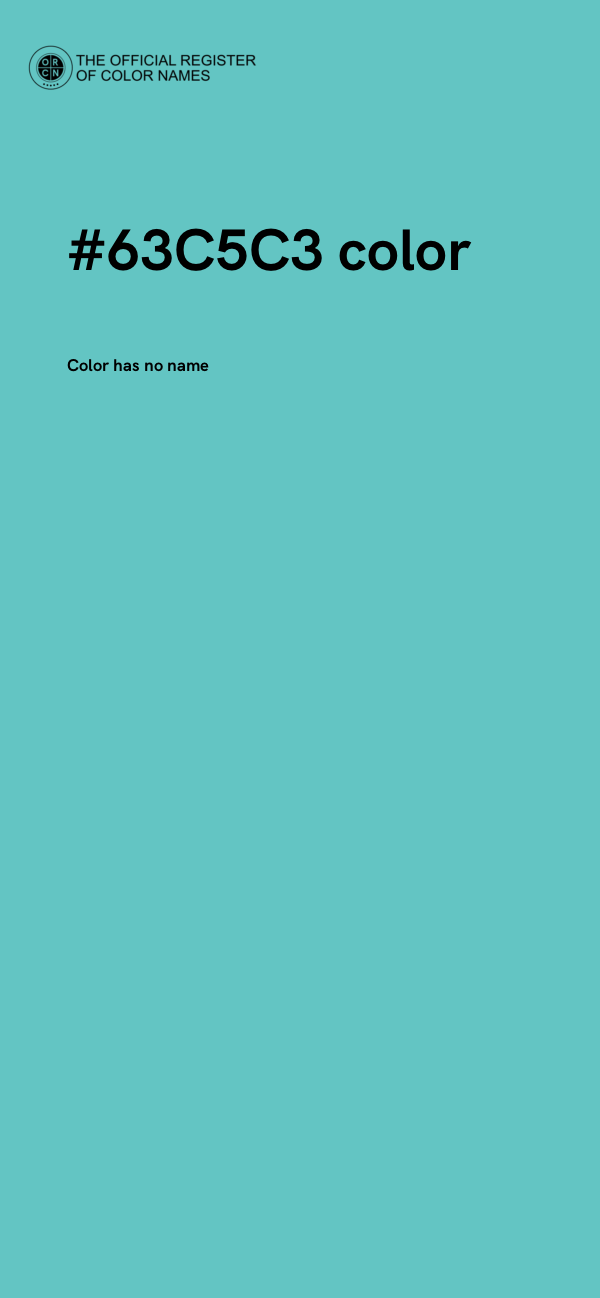 #63C5C3 color image