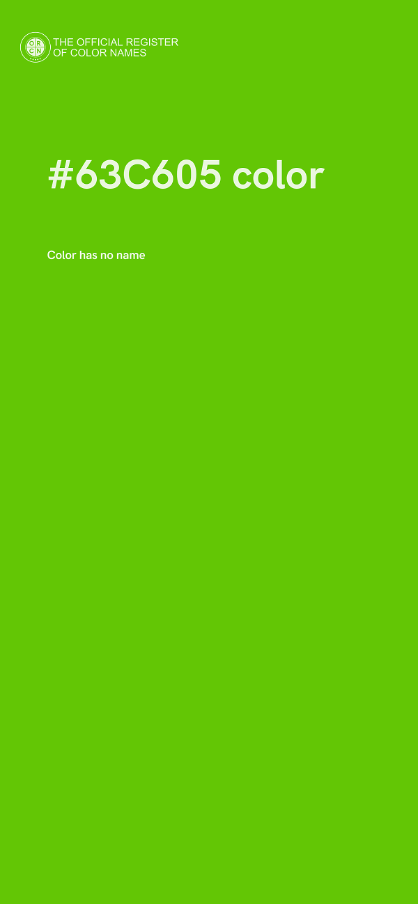 #63C605 color image