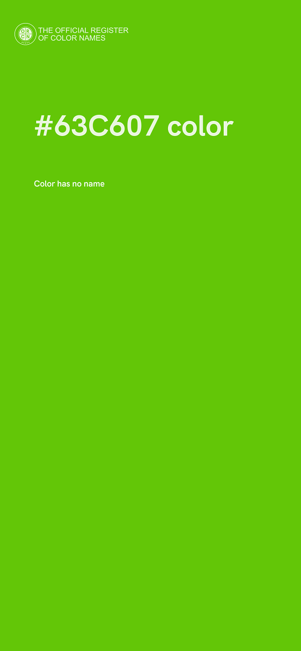#63C607 color image