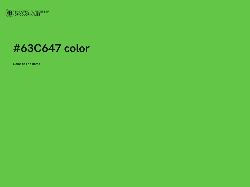 #63C647 color image