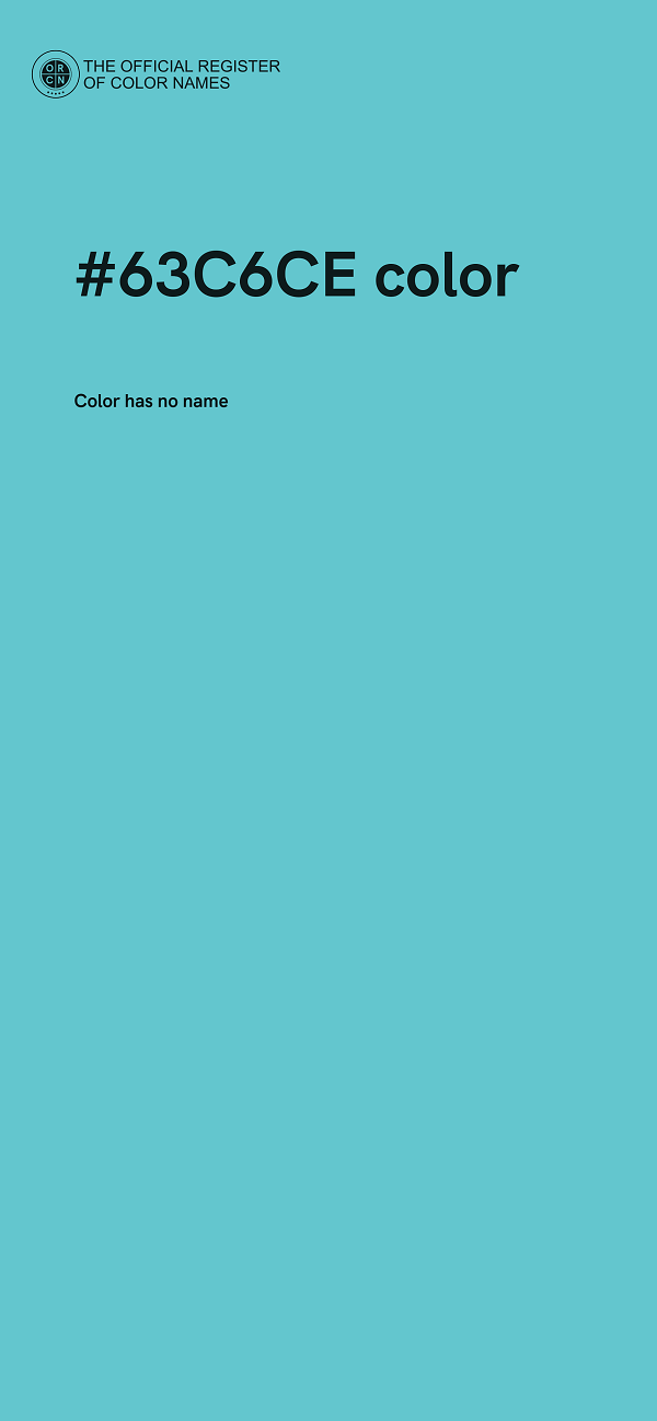 #63C6CE color image