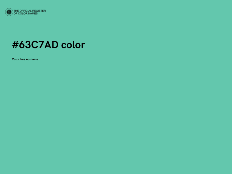 #63C7AD color image