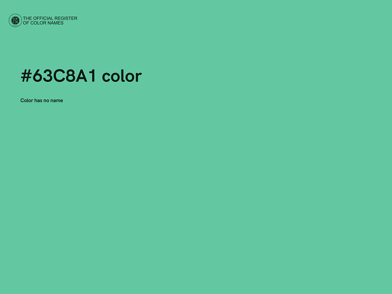 #63C8A1 color image