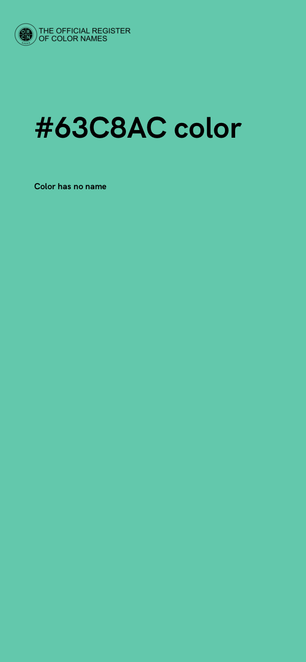 #63C8AC color image
