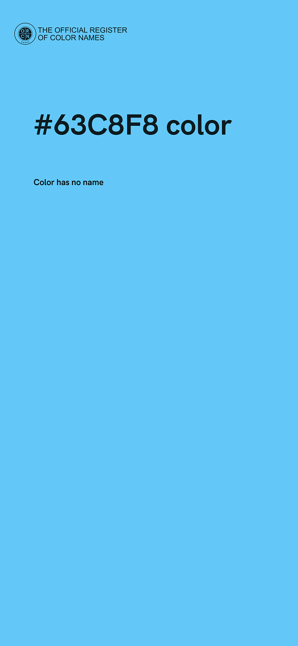 #63C8F8 color image