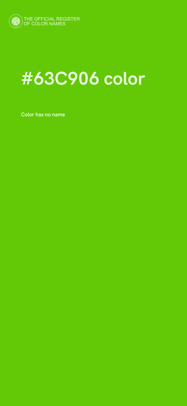 #63C906 color image