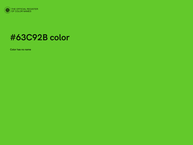 #63C92B color image