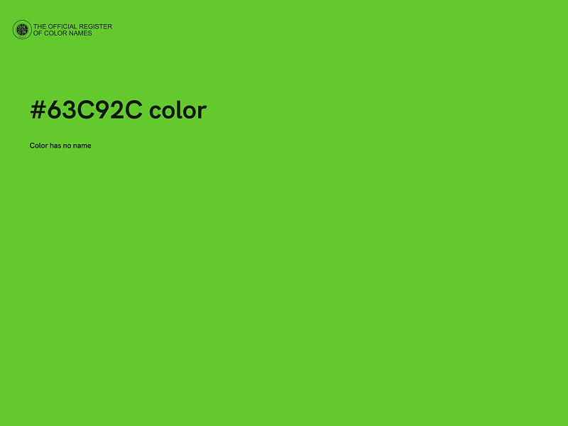 #63C92C color image
