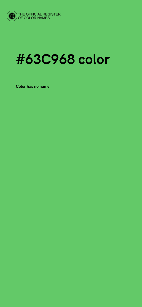 #63C968 color image