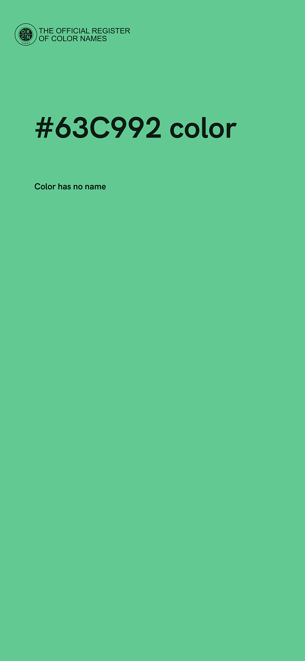 #63C992 color image