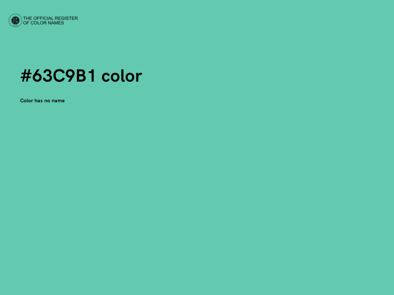 #63C9B1 color image