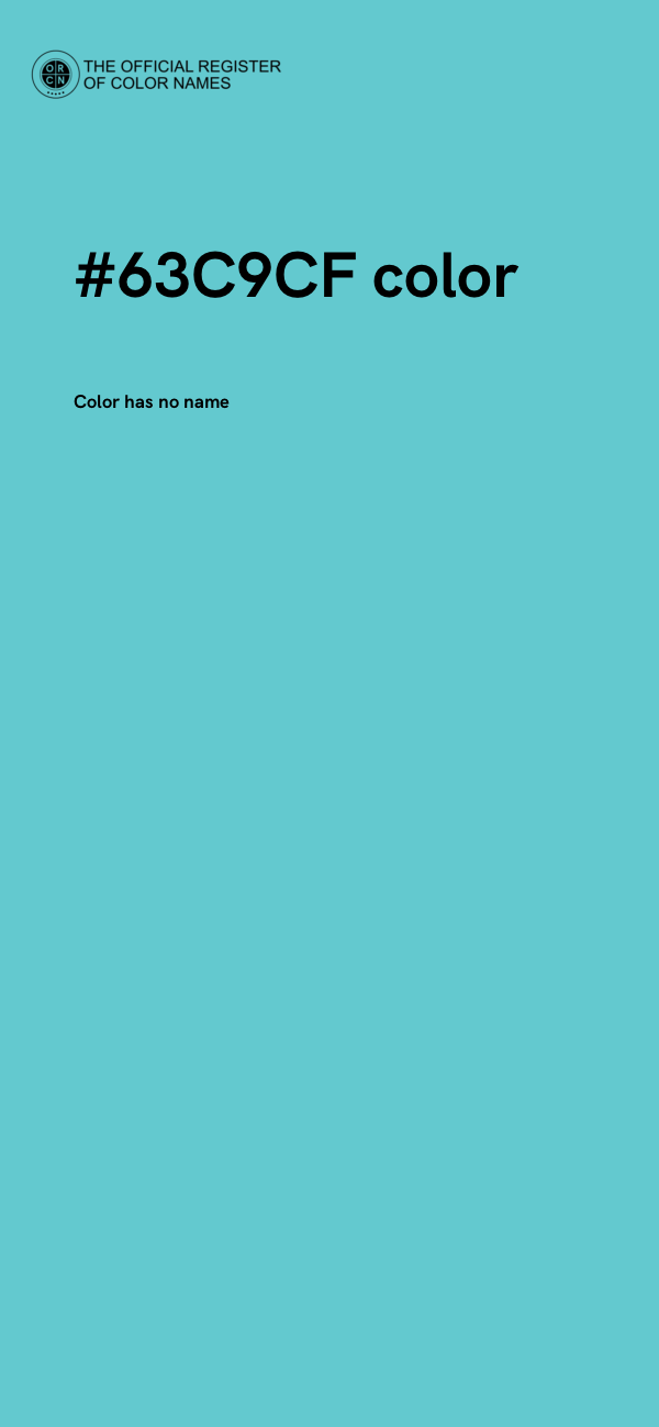 #63C9CF color image