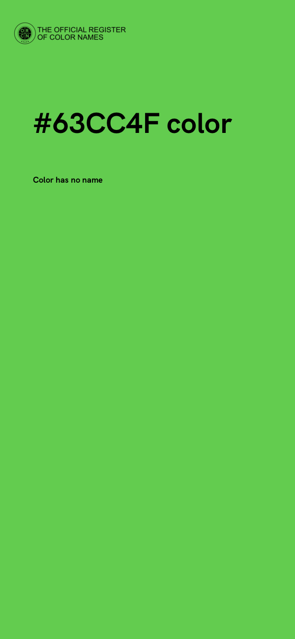 #63CC4F color image