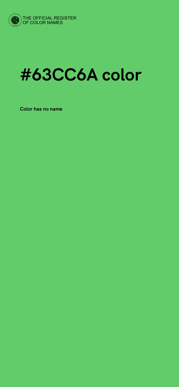 #63CC6A color image