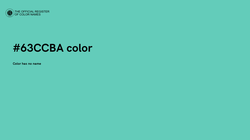 #63CCBA color image