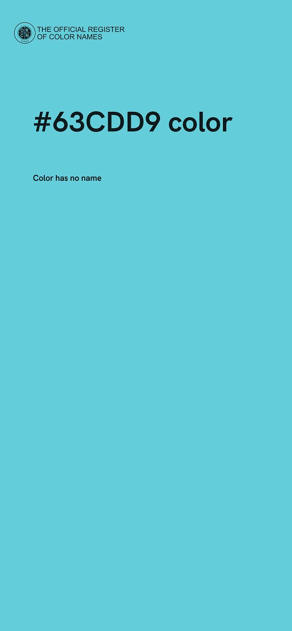 #63CDD9 color image