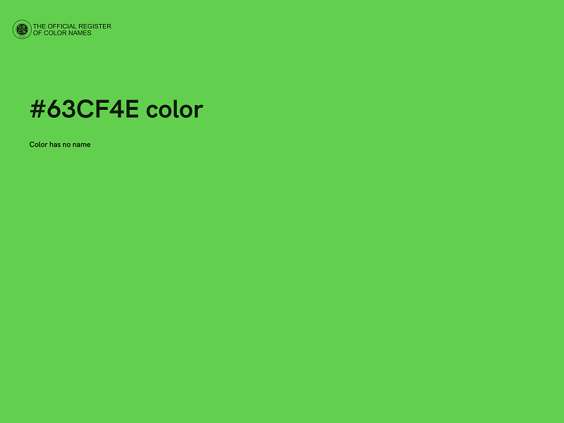 #63CF4E color image