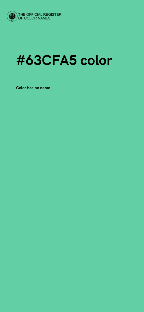 #63CFA5 color image