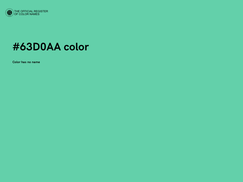 #63D0AA color image