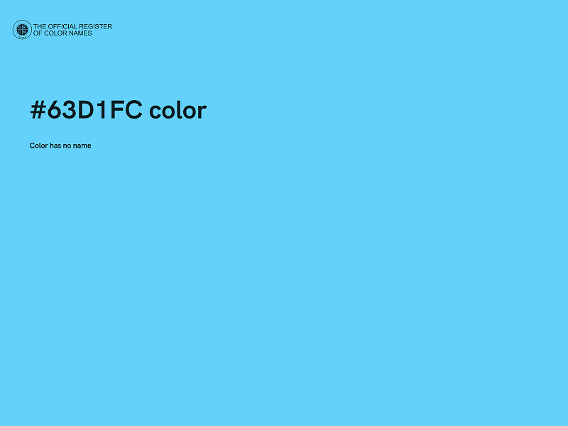 #63D1FC color image