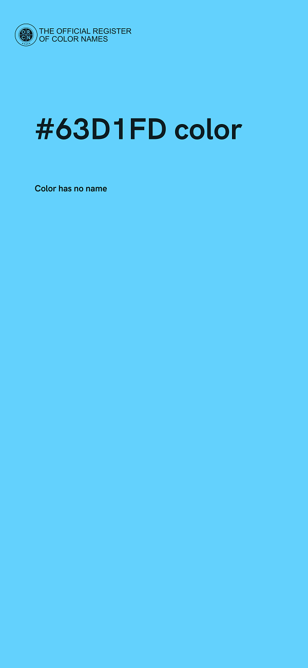 #63D1FD color image
